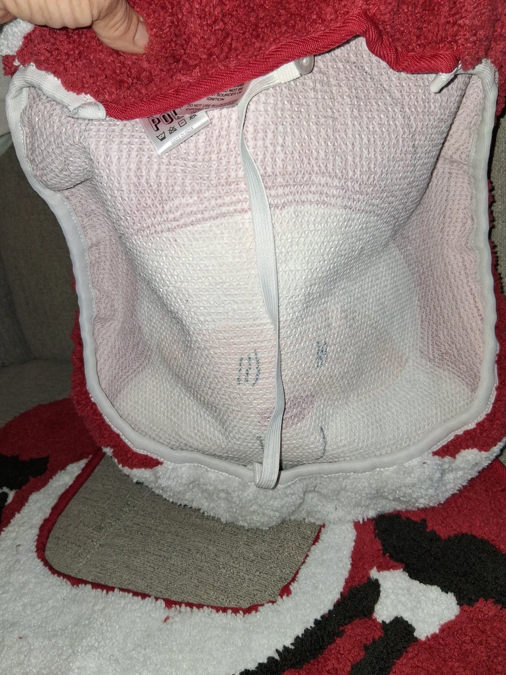 Holiday Santa Toilet Rug & Lid Cover Set - Red and White